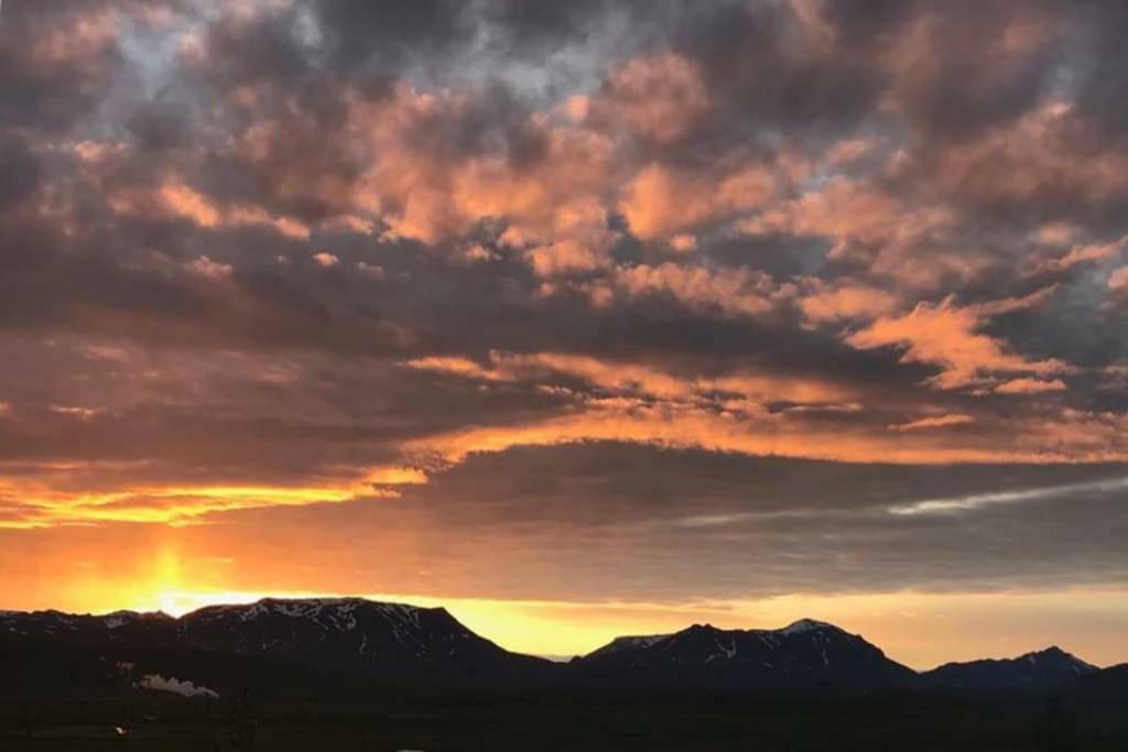 Hilltop Cabin Hekla - Golden Circle - Geysir - Mountain View Reykholt  Ngoại thất bức ảnh